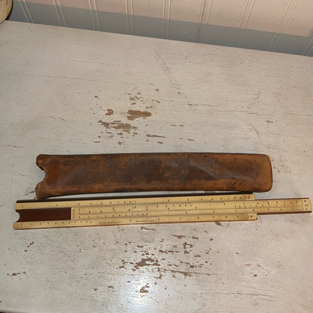 1913-1930 Keuffel & Esser slide mahogany wood Bakelite ruler
